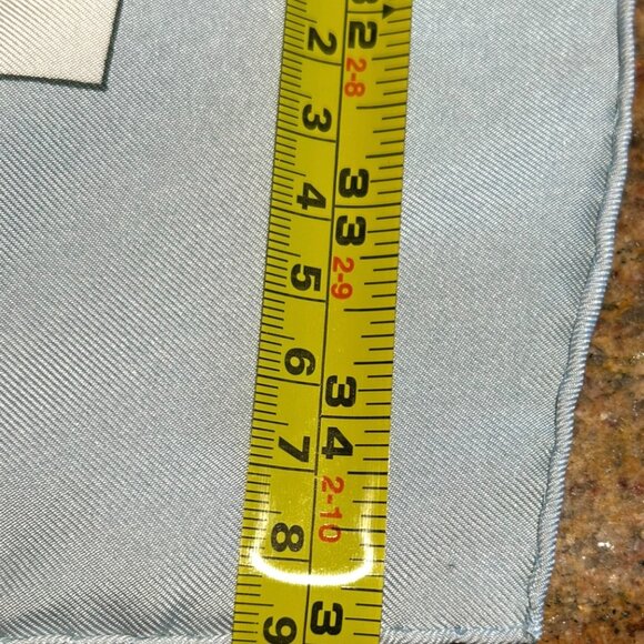 Vintage Hermes Romantique Silk Scarf by Maurice Tranchant Blue and Pink - Picture 13 of 15